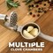 Premium Garlic Press with Soft Easy-Squeeze Ergonomic Handle, Sturdy Design Extracts More Garlic Paste Per Clove, Garlic Crusher for Nuts & Seeds, Professional Garlic Mincer & Ginger Press - by Zulay